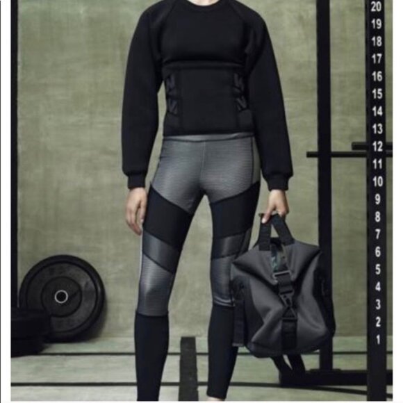 NEW Alexander Wang x H&M Leggings Black Size 4 NWT - Picture 2 of 10